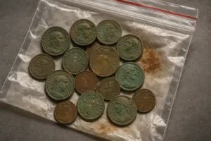 Errore comune nello stoccaggio di monete antiche: il materiale che rovina tutto