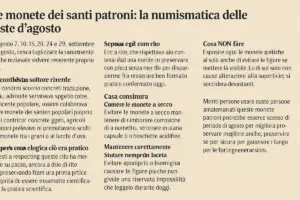 Le monete dei santi patroni: la numismatica delle feste d’agosto