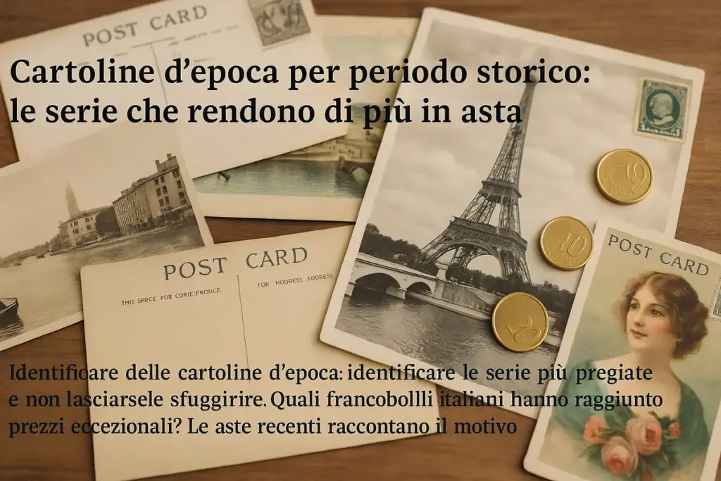 Cartoline d’epoca per periodo storico: le serie che rendono di più in asta