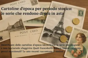 Cartoline d’epoca per periodo storico: le serie che rendono di più in asta