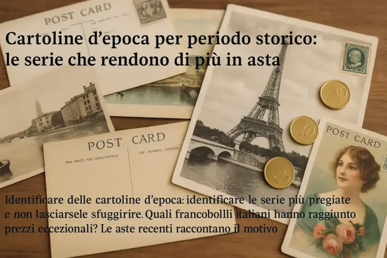 Cartoline d’epoca per periodo storico: le serie che rendono di più in asta