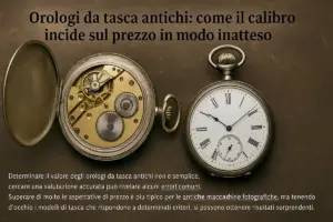 Orologi da tasca antichi: come il calibro incide sul prezzo in modo inatteso