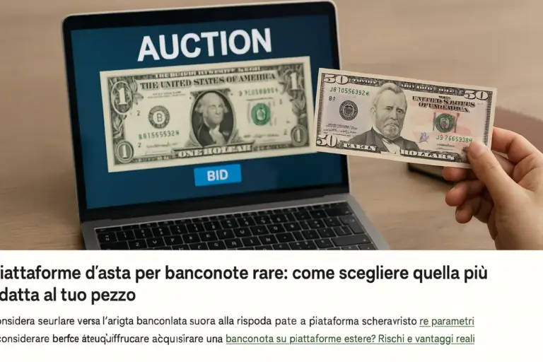 Piattaforme d’asta per banconote rare: come scegliere quella più adatta al tuo pezzo