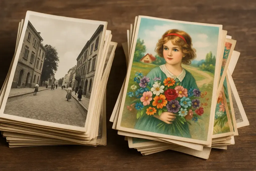 Cartoline d’epoca fotografiche vs illustrate: quale categoria vale davvero di più
