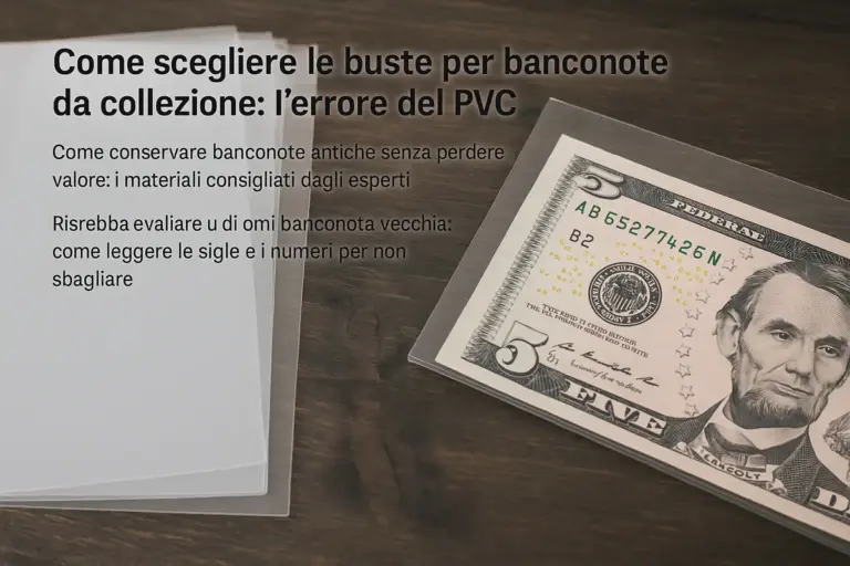 Come scegliere le buste per banconote da collezione: l’errore del PVC