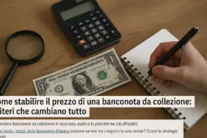 Come stabilire il prezzo di una banconota da collezione: i criteri che cambiano tutto