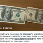 Conservazione fior di stampa su banconote usate: i limiti che cambiano la quotazione