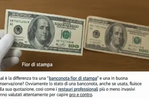 Conservazione fior di stampa su banconote usate: i limiti che cambiano la quotazione