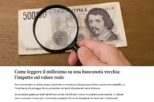 Come leggere il millesimo su una banconota vecchia: l’impatto sul valore reale