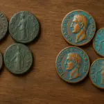 Patina naturale su monete antiche: come si differenzia da quella artificiale
