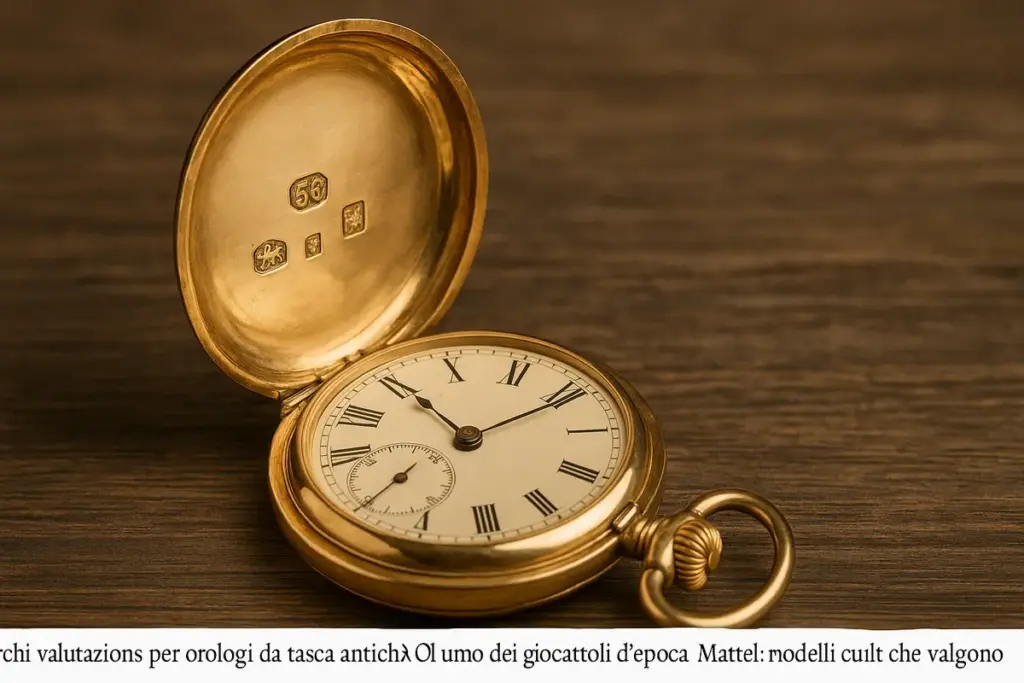 Orologio da tasca con cassa in oro: i punzoni che cambiano tutto nel prezzo