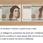Differenza tra le emissioni delle 500.000 lire: ciò che cambia davvero il valore