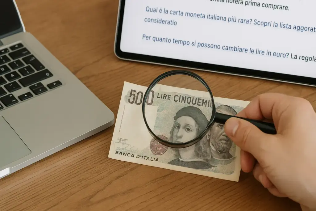Tiratura minima di una banconota italiana: come verificarla prima di comprare