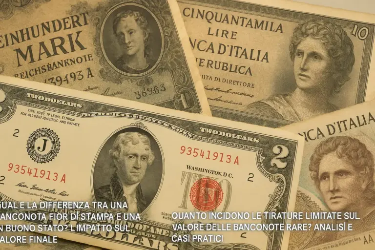 Carta delle banconote storiche: le caratteristiche che rivelano il grado reale