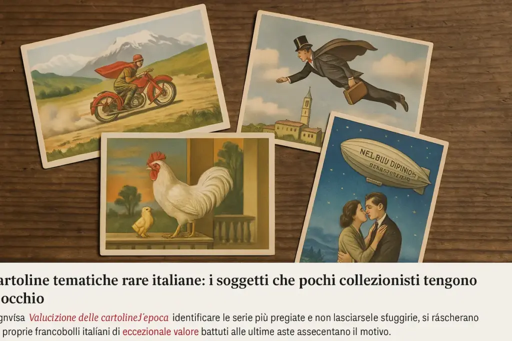 Cartoline tematiche rare italiane: i soggetti che pochi collezionisti tengono d’occhio