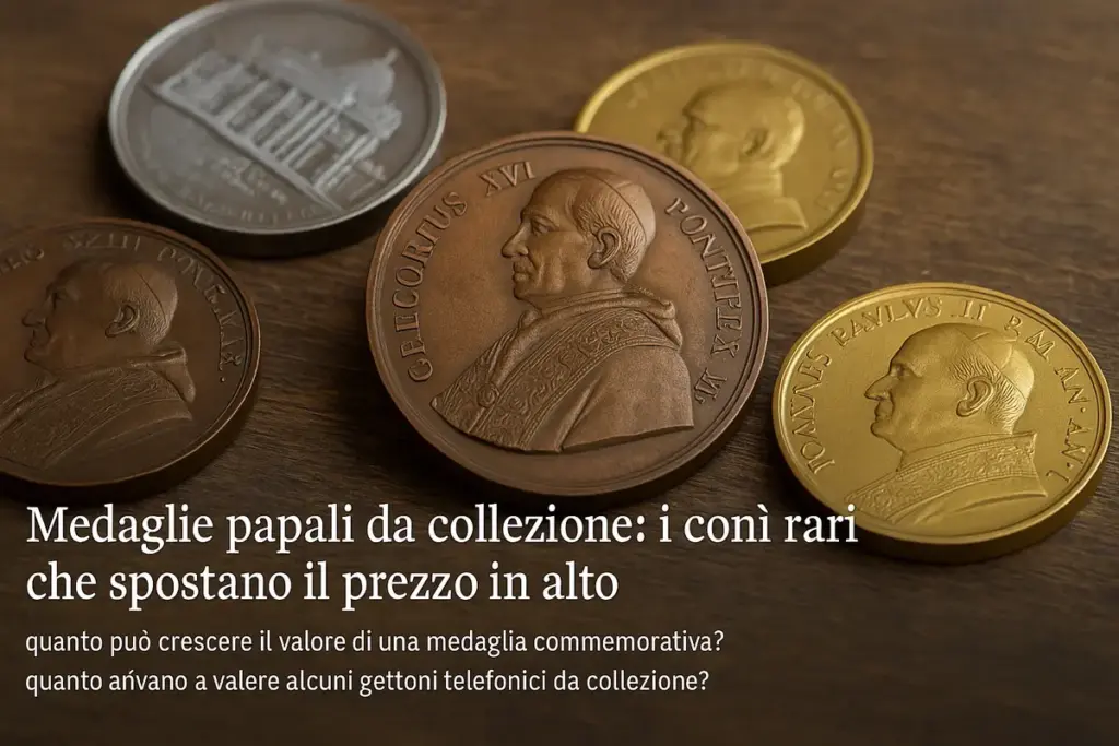 Medaglie papali da collezione: i conî rari che spostano il prezzo in alto