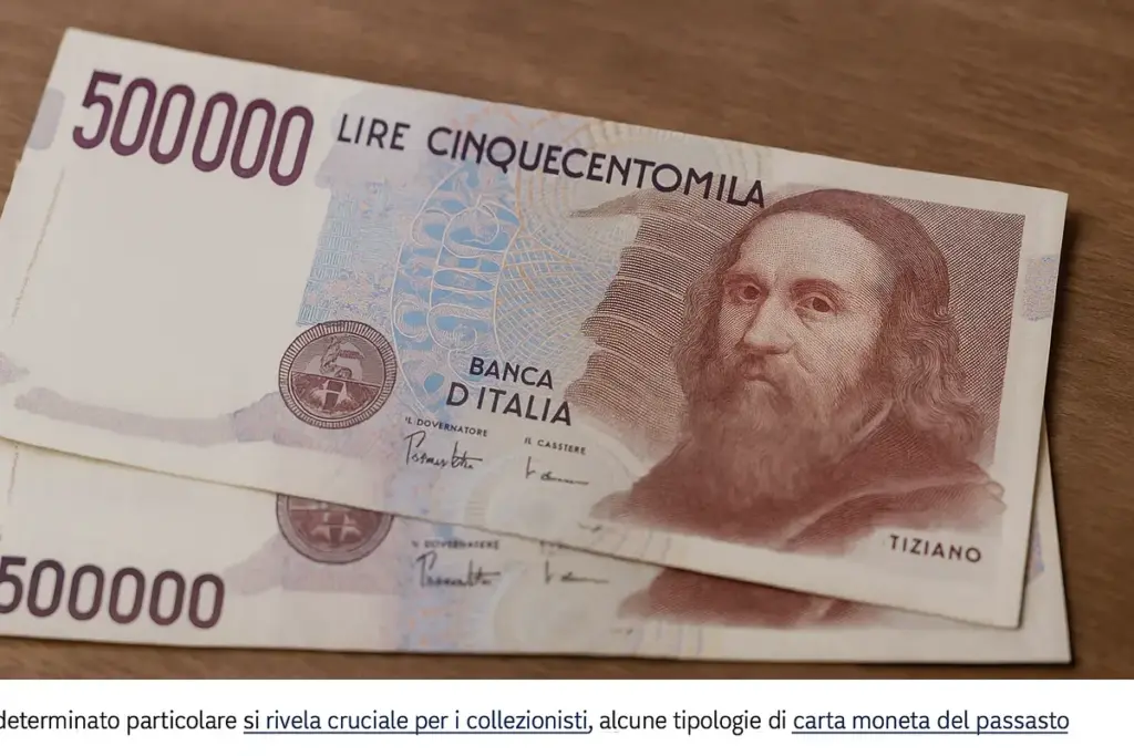 500.000 lire Tiziano: le tirature meno comuni e il loro impatto sul mercato