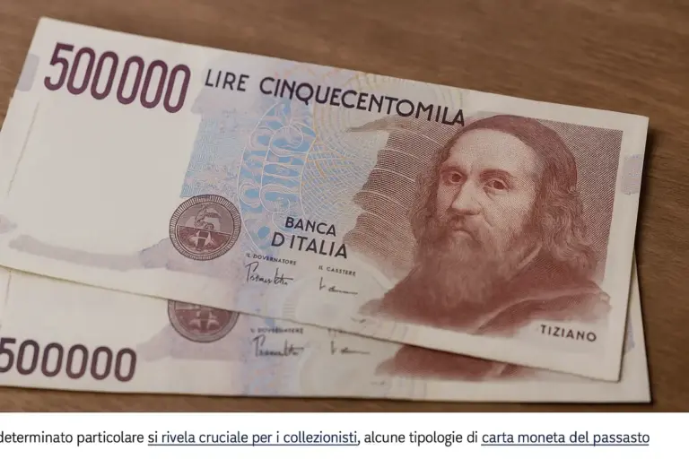 500.000 lire Tiziano: le tirature meno comuni e il loro impatto sul mercato