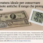 Temperatura ideale per conservare banconote antiche: il range che protegge davvero