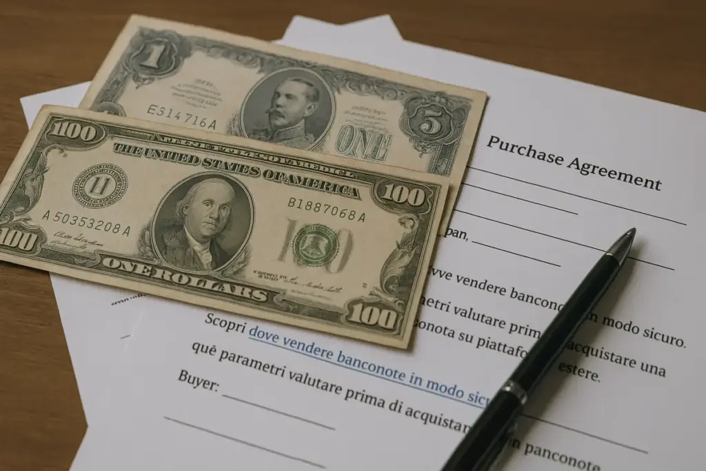 Documentazione per vendere banconote antiche: i file che tutelano venditore e acquirente