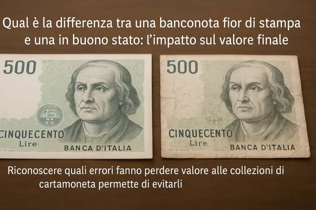 Differenza tra SPL e FDS in cartamoneta: quello che decide il valore d’asta