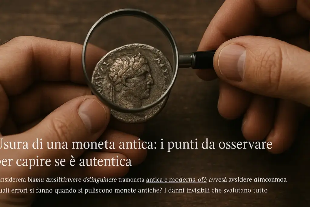 Usura di una moneta antica: i punti da osservare per capire se è autentica