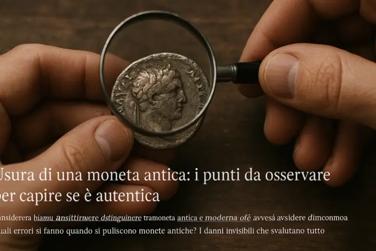 Usura di una moneta antica: i punti da osservare per capire se è autentica