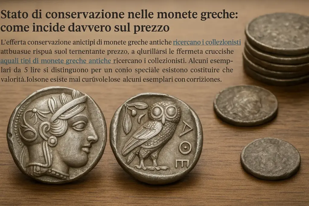 Stato di conservazione nelle monete greche: come incide davvero sul prezzo