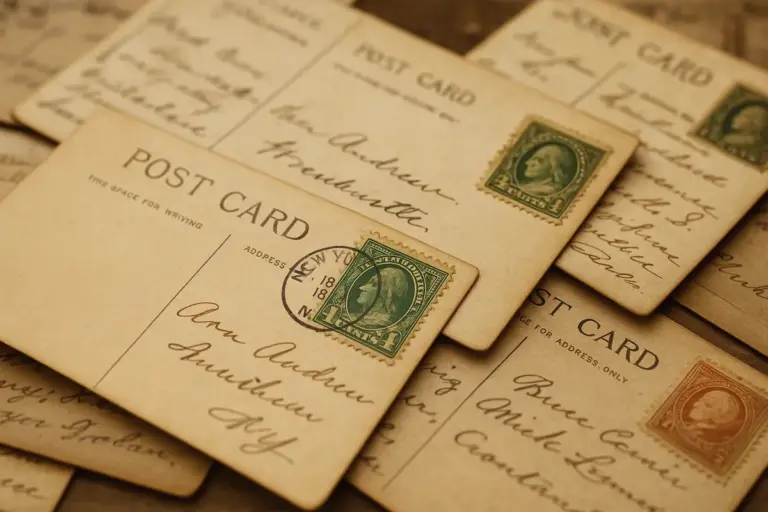 Cartoline d’epoca con francobollo applicato: quando il retro vale più del fronte