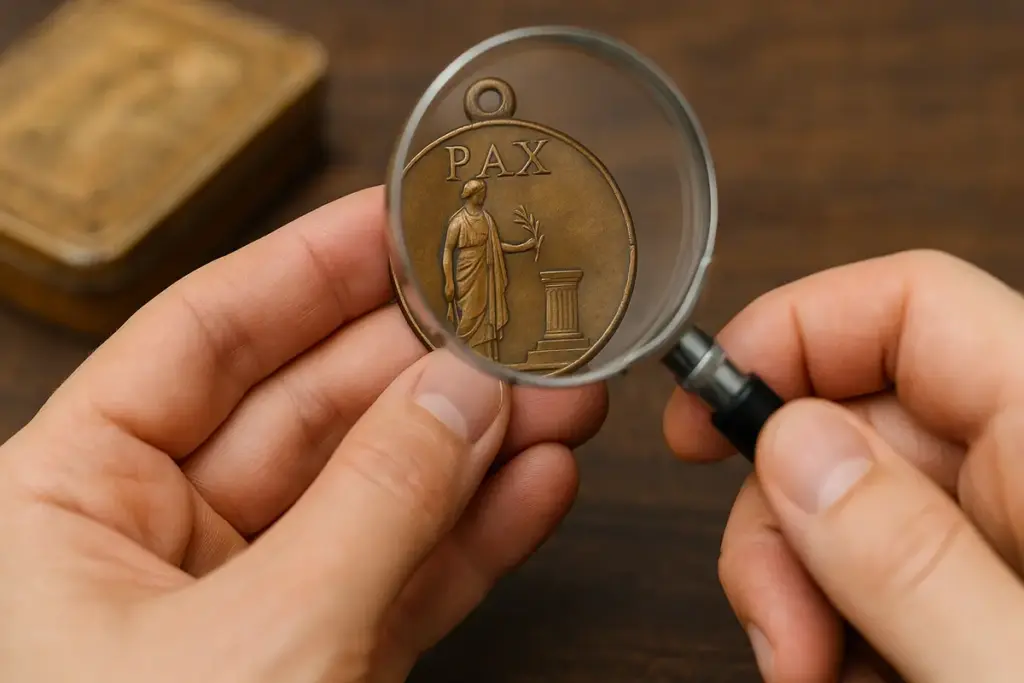 Come leggere il retro di una medaglia antica: il segno che cambia tutto
